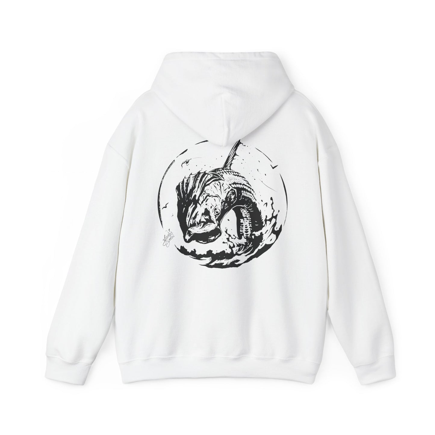 White Hoodie-Tarpon design