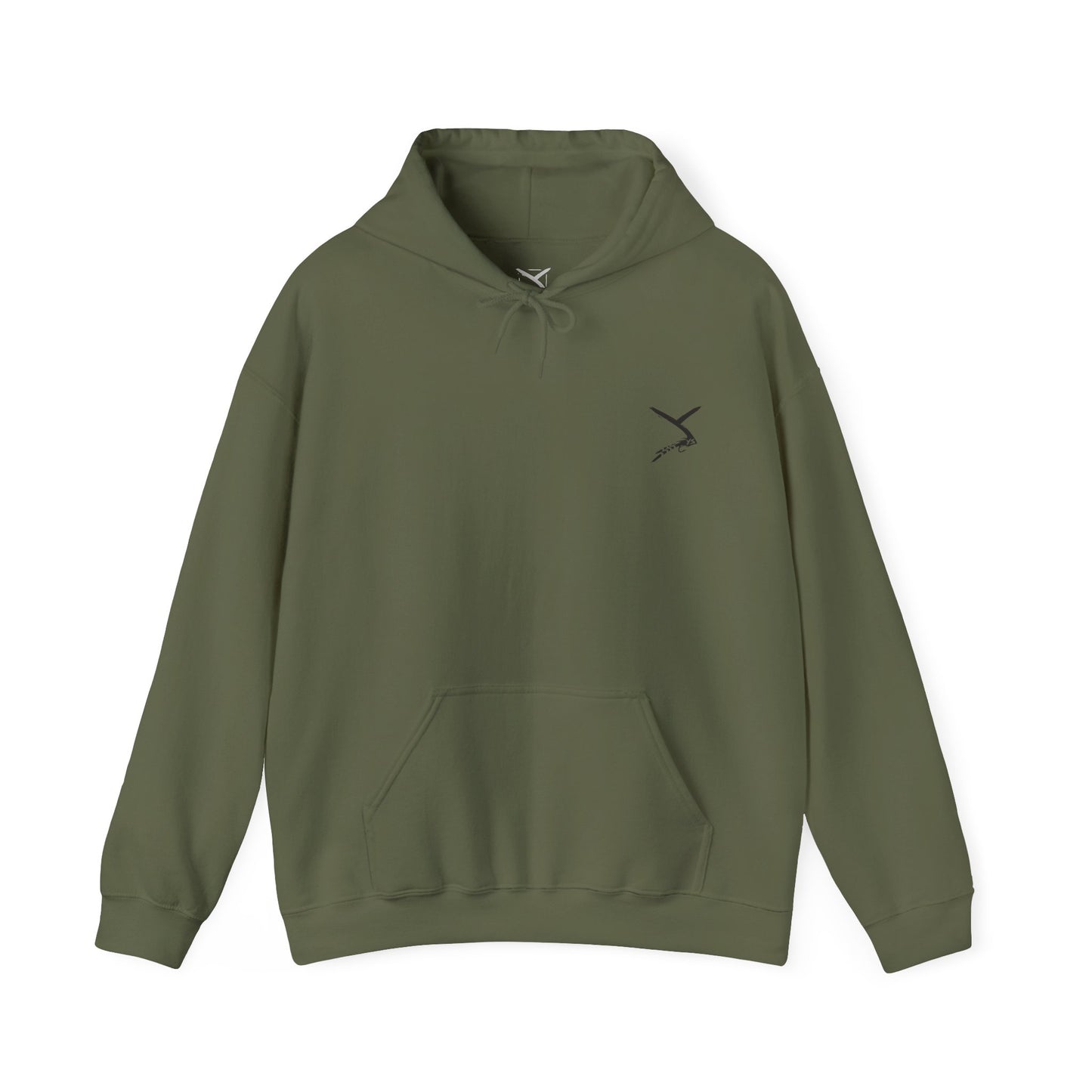 Military green hoodie