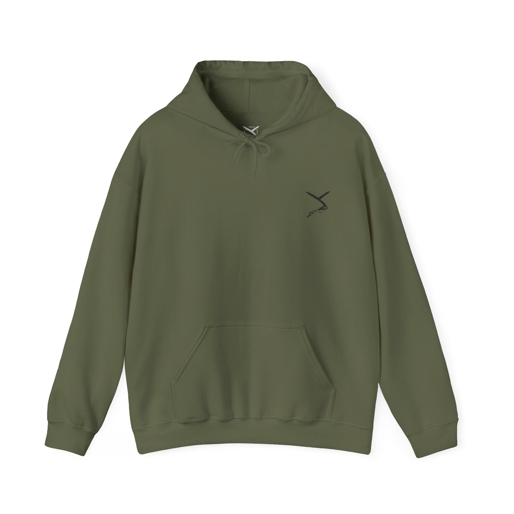 Military green hoodie