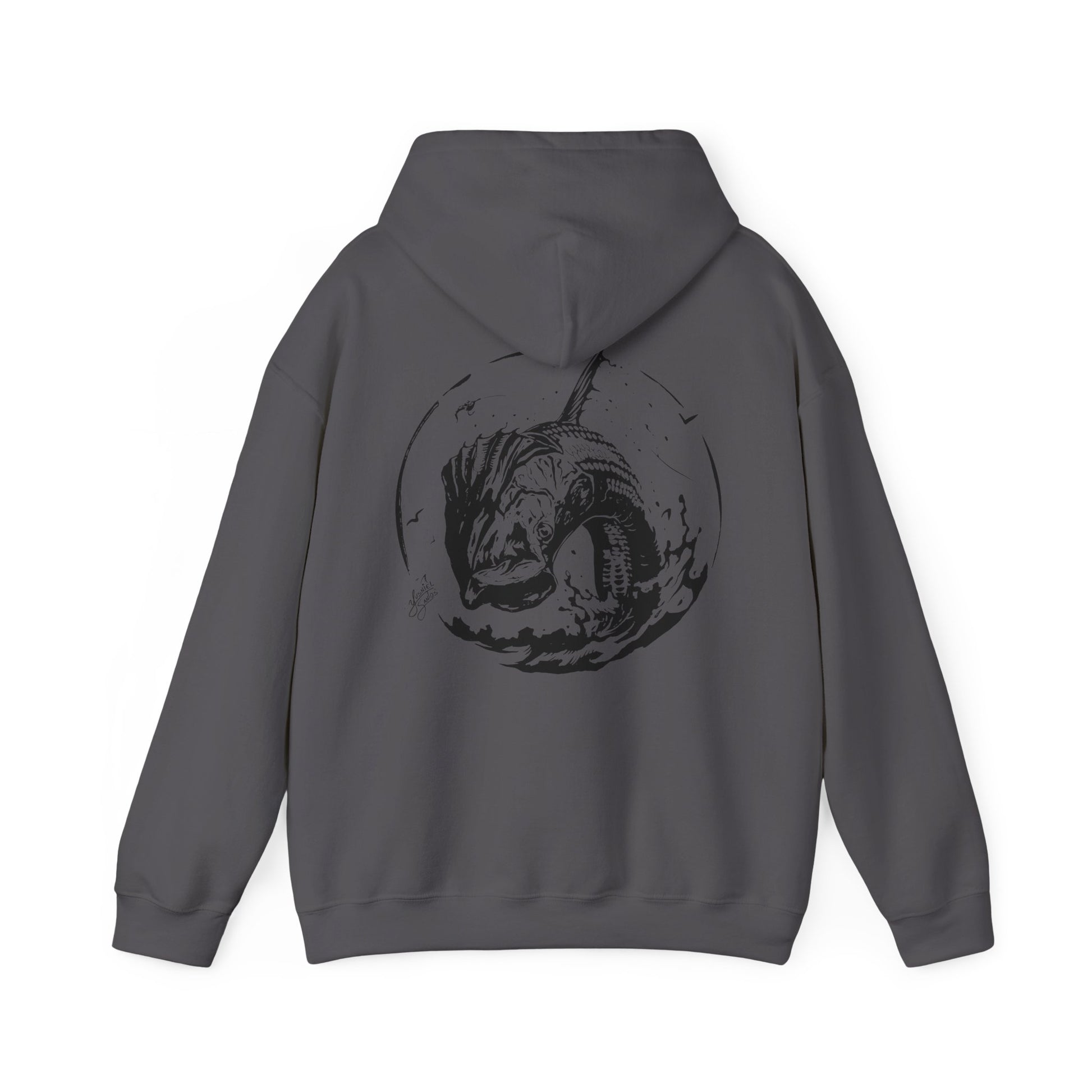 charcoal winter hoodie