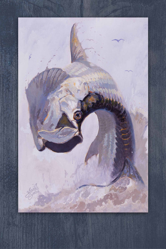 Tarpon Jumping Paintng