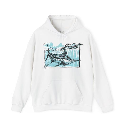 Unisex Marlin Hooded Sweatshirt