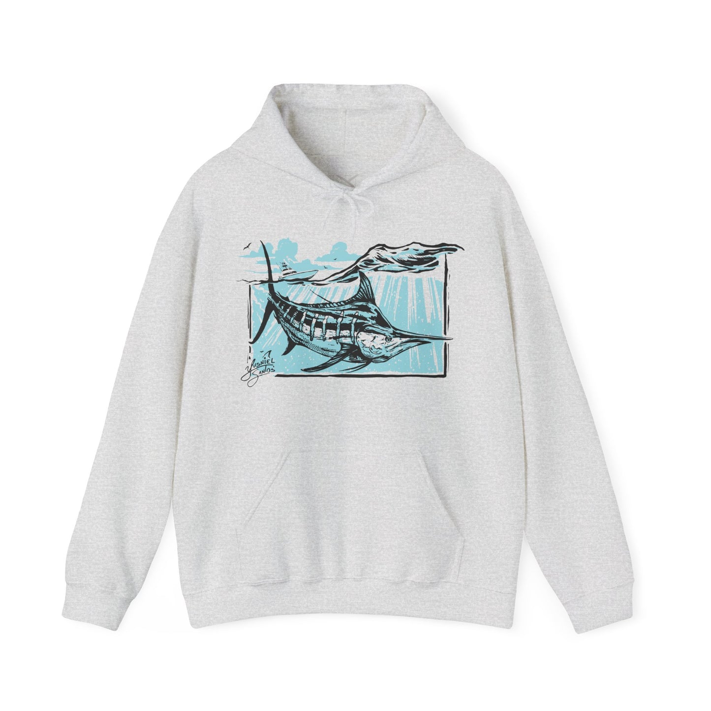 Unisex Marlin Hooded Sweatshirt