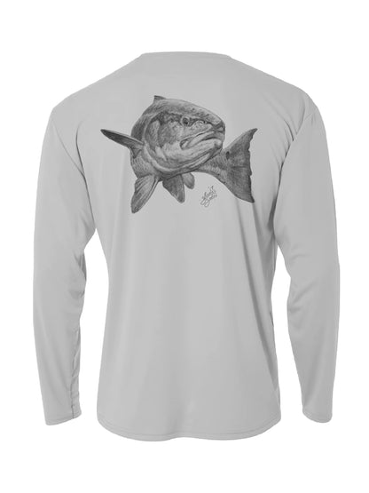 Silver Shirt-Fishing Art