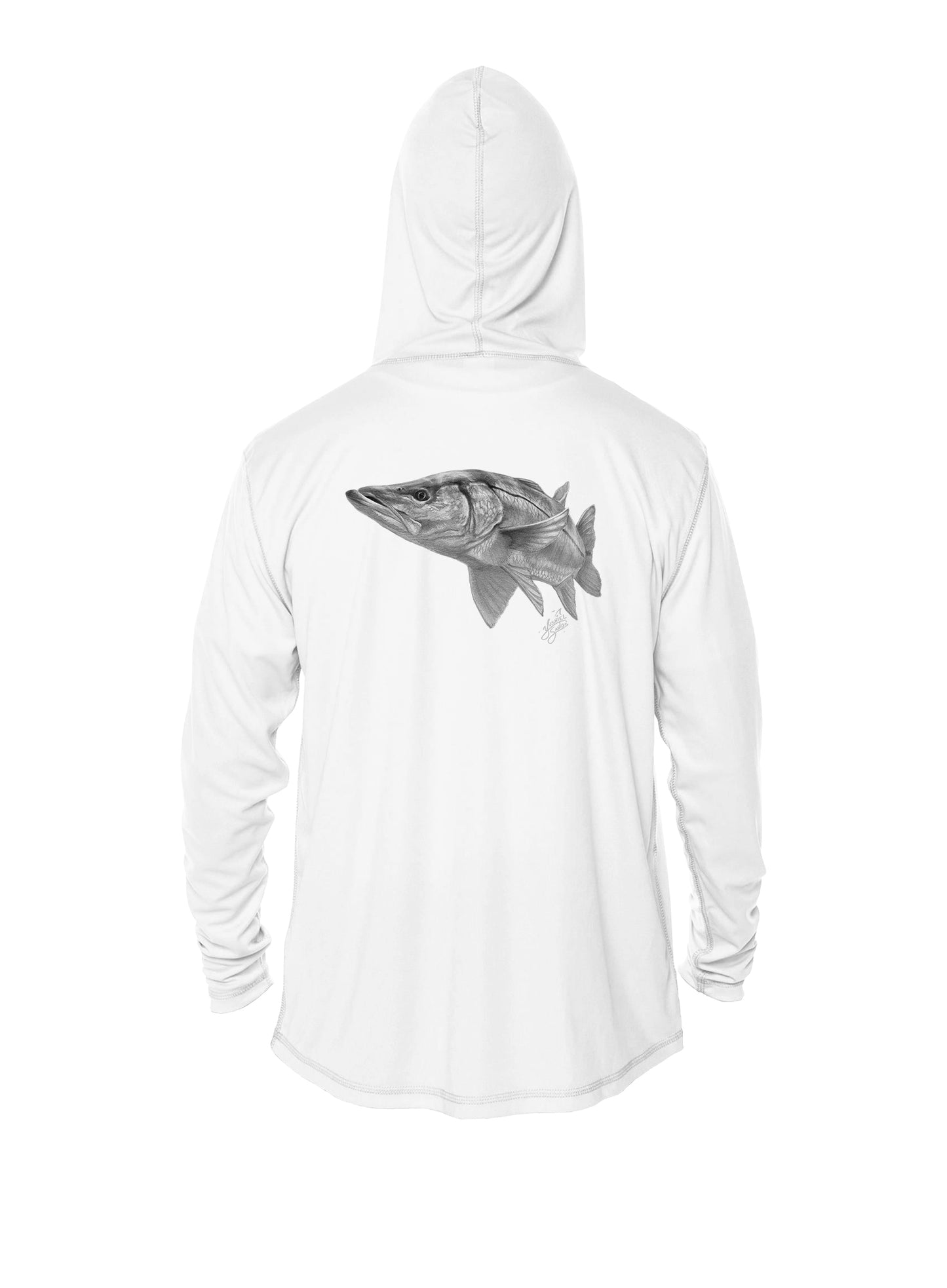 white hoodie-snook design