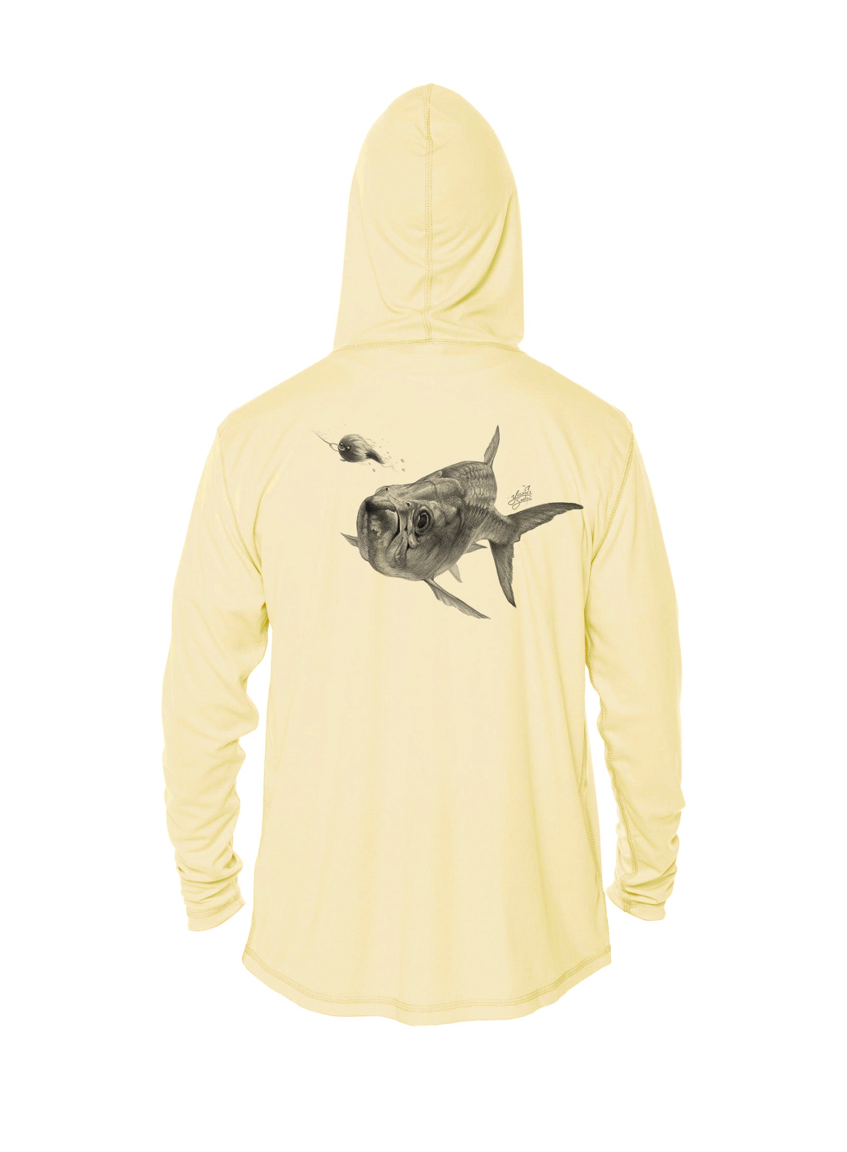 yellow hoodie-tarpon design