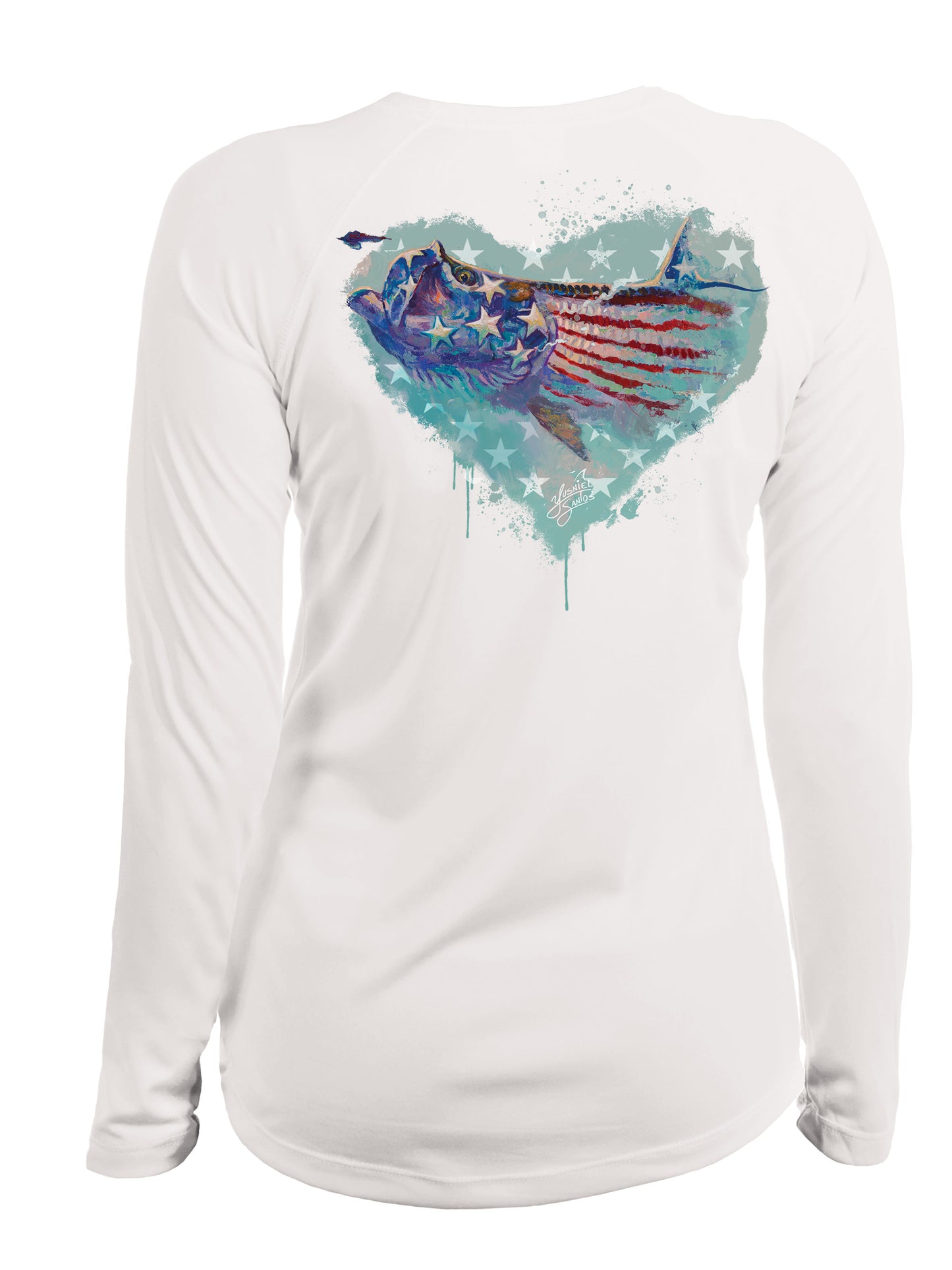 American Flag Tarpon Women's Performance Shirt