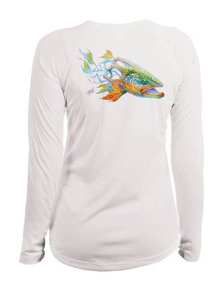 Brown Trout Branches Women's Performance Shirt